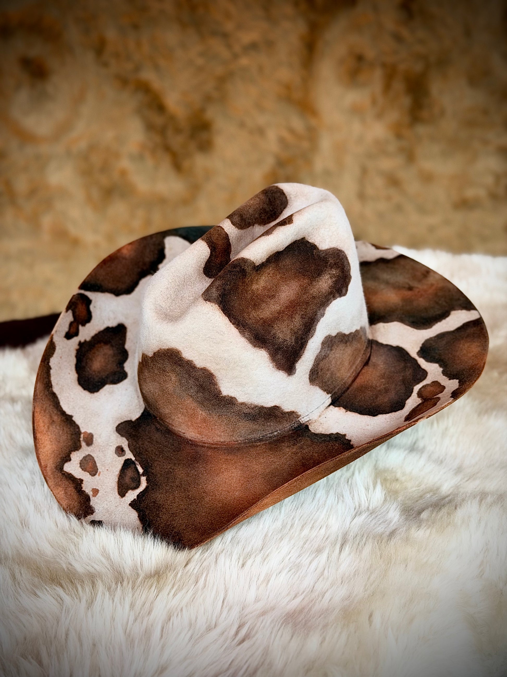 CowHide Crown limited edition cowhide cowboy hat, one of twenty — TROVADOR, Austin